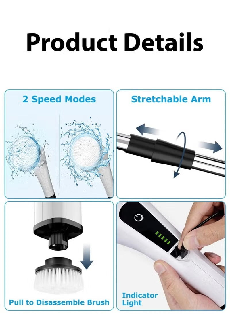 Multi-Surface Cordless Spin Cleaning Brush